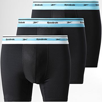 Reebok - Set di 3 boxer 15051 nero azzurro