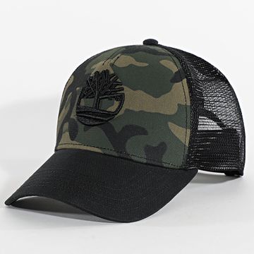 Timberland - Cappello trucker A2PSV verde kaki mimetico