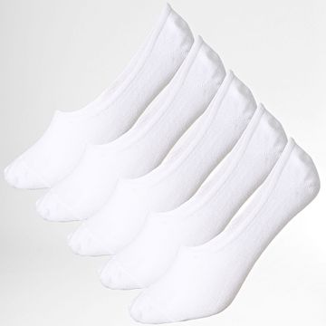 Urban Classics - Confezione da 5 paia di calzini invisibili TB1644 Bianco