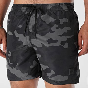 Urban Classics - TB2053 Pantaloncini da bagno mimetici grigio antracite