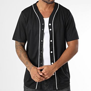Urban Classics - TB1237 Camicia da baseball nera