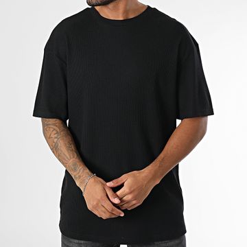 Urban Classics - Maglietta oversize grande in waffle TB6676 Nero