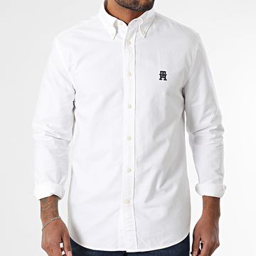 Tommy Hilfiger - Camicia Heritage Oxford a maniche lunghe 9235 Bianco