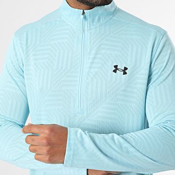 Under Armour - Tee Shirt Manica lunga Tech Vent Tessa 1/2 Zip 1385260 Azzurro