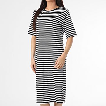 Classic Series - Ayden - Vestito da donna con maglietta a righe bianche e nere