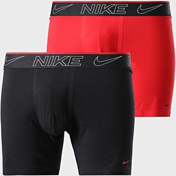Nike - Set di 2 boxer KE1269 nero rosso
