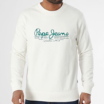 Pepe Jeans - Dumas - Top in felpa con girocollo PM582832 Beige chiaro