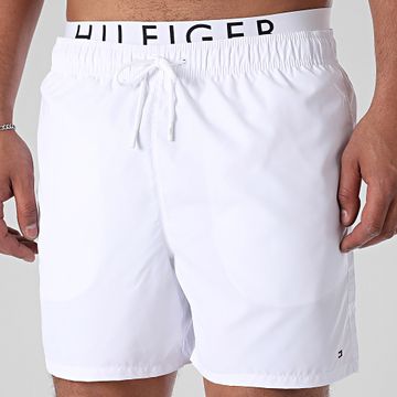 Tommy Hilfiger - Pantaloncini da bagno con coulisse media 3489 Bianco