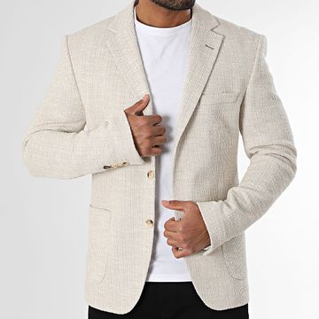 Mackten - Giacca blazer 025 Beige Chiné