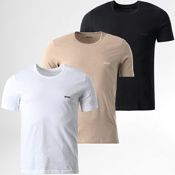 BOSS - Set di 3 camicie 50532468 Nero Beige Bianco