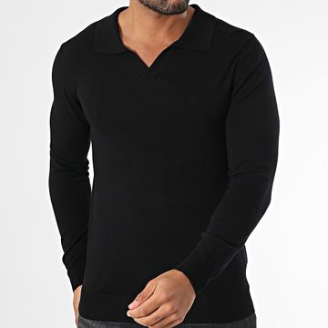 Frilivin - 351 Maglia nera con scollo a V