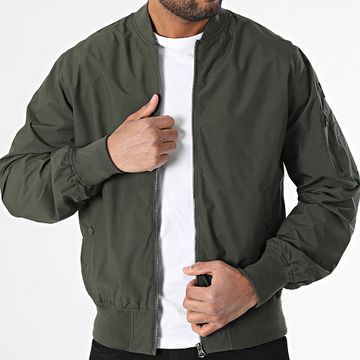 Schott NYC - Giacca Bomber Amston Verde Khaki