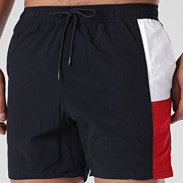 Tommy Hilfiger - Pantaloncini da bagno medi con coulisse 3483 Navy White Red