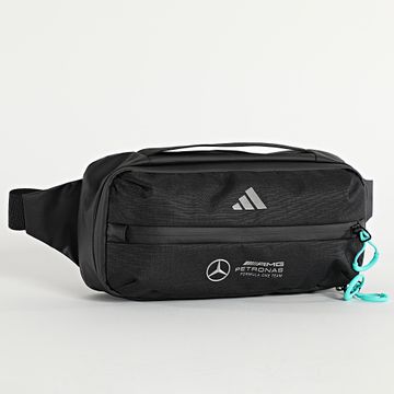 Adidas Sportswear - Mercedes JX6478 Borsa a banana nera riflettente