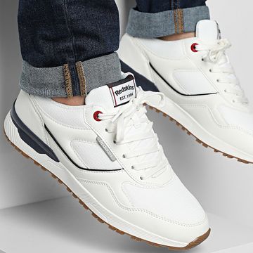 Redskins - Ganja AP0211P Scarpe da ginnastica bianche e blu navy