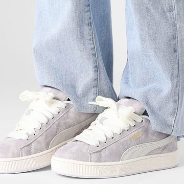 Puma - Donna Suede XL Washed Out 402374 Lilac Forest White PTeam Gold Sneakers