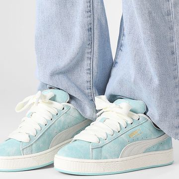 Puma - Donna Suede XL Washed Out 402374 Safe Lake White PTeam Gold Sneakers