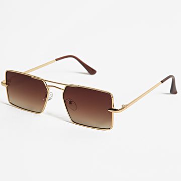 Frilivin - Occhiali da sole Marron Doré Dégradé 002