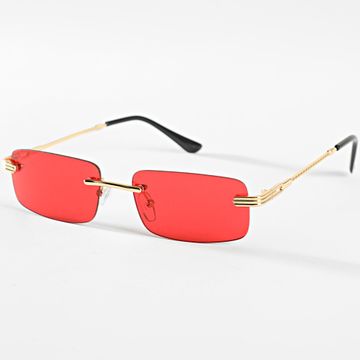 Frilivin - 317 Occhiali da sole in oro rosso
