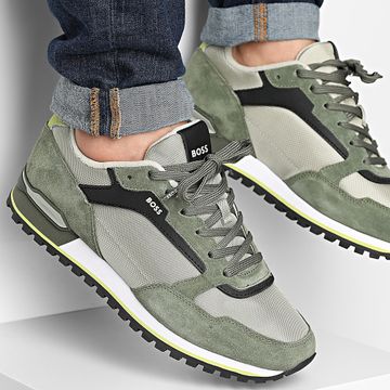 BOSS - Scarpe da ginnastica Parkour Runner 50523221 Open Green