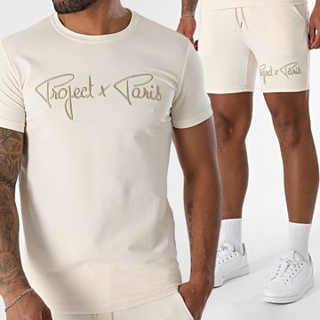 Project X Paris - Set di maglietta e pantaloncini da jogging 1910076 2340014 Ecru