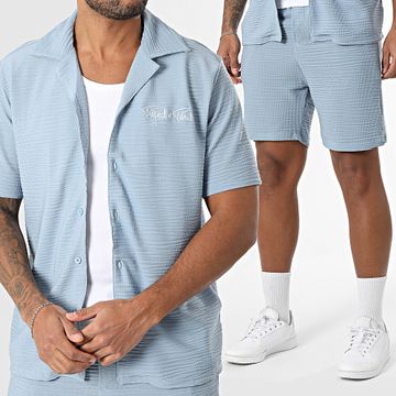 Project X Paris - Set camicia a maniche corte e pantaloncini da jogging 2510169 2540169 Azzurro