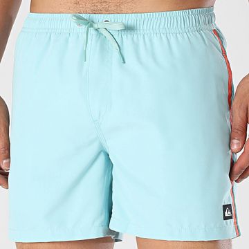 Quiksilver - Pantaloncini da beach volley con strisce EQYJV04117 Azzurro