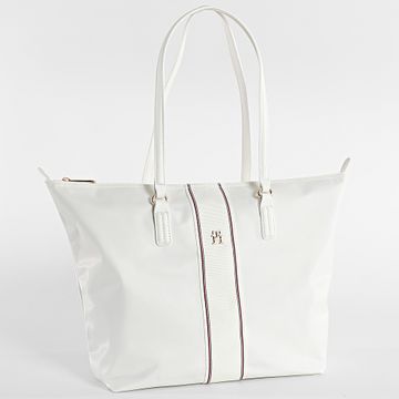 Tommy Hilfiger - Borsa da donna Poppy Tote Corp 7205 Bianco
