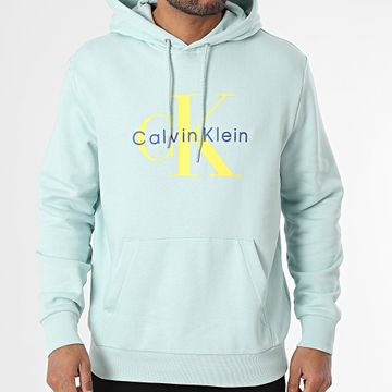 Calvin Klein - LV040BM800 Felpa con cappuccio turchese