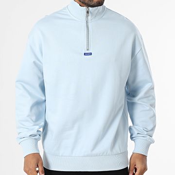 Blu Hugo - Top felpa con zip Neeler 50522367 Azzurro