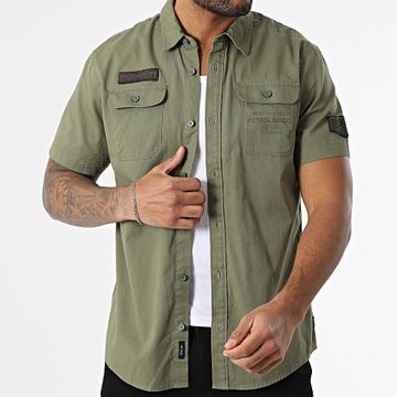 Petrol Industries - Camicia a maniche corte M-1050-SIS411 Verde Khaki