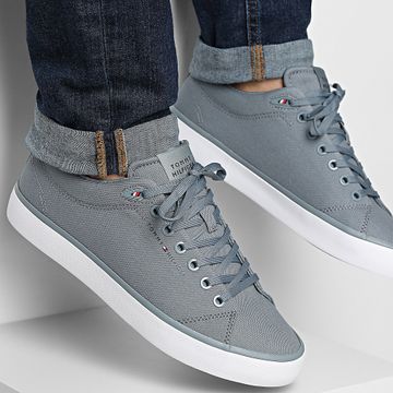 Tommy Hilfiger - Cestini Hi Vulc Low Core Canvas 5396 Overcast Grey