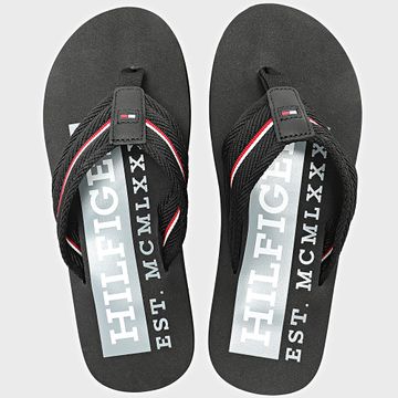 Tommy Hilfiger - Infradito Corporate Hilfiger Beach Sandal 5436 Nero