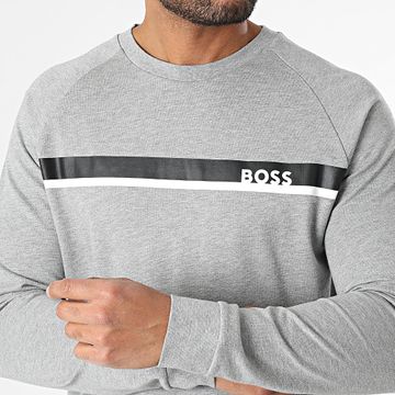 BOSS - Felpa autentica a girocollo 50540691 Heather Grey