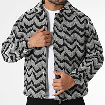 Frilivin - Giacca Q86 Zip Nero Grigio