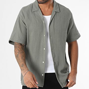 Jack And Jones - Camicia a maniche corte Easter Patras Resort Verde Khaki