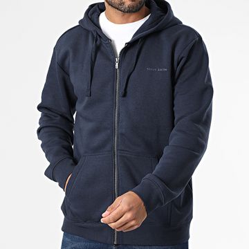 Teddy Smith - Class Little Felpa con cappuccio e zip 10916794D Blu navy