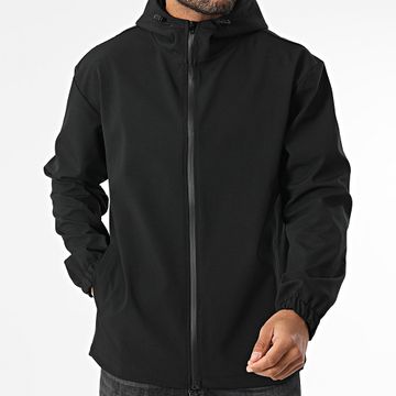 ADJ - 425 Giacca nera con cappuccio e zip