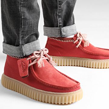 Clarks - Scarpe Torhill Hi Red Combi