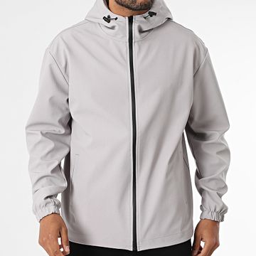 ADJ - 425 Giacca grigia con cappuccio e zip
