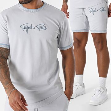 Project X Paris - Set di maglietta e pantaloncini da jogging 2310019 2340019 Grigio chiaro