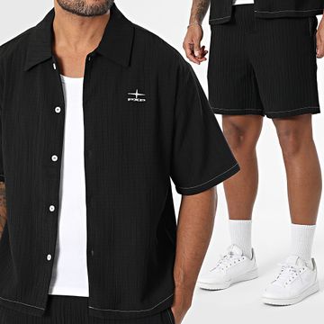 Project X Paris - Set camicia a maniche corte e pantaloncini da jogging 2510161 2540161 Nero