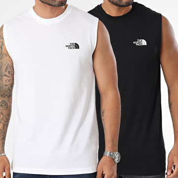 The North Face - Set di 2 canottiere A87R3 Bianco Nero