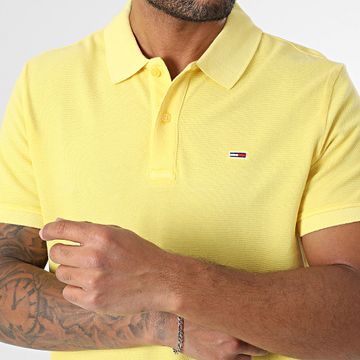 Tommy Jeans - Polo Slim Essential a maniche corte 0226 Giallo