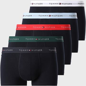 Tommy Hilfiger - Confezione da 5 boxer 3061 blu navy rosso verde azzurro bianco