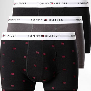 Tommy Hilfiger - Set di 3 boxer 2768 nero grigio carbone