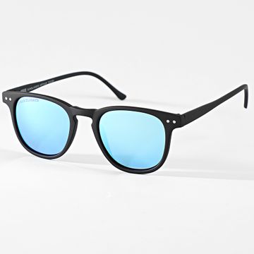 Urban Classics - Occhiali da sole neri a specchio blu