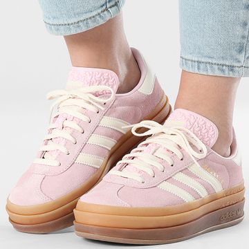 Adidas Originals - Sneakers Gazelle Bold Donna W JQ7777 Clear Pink Cream White Gold Metallic
