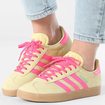 Adidas Originals - Gazelle Sneakers Donna W JH7211 Powder Yellox Lucid Pink Gum 3