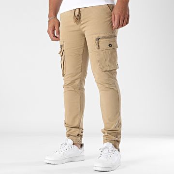 John H - Pantaloni Cargo 01 Beige